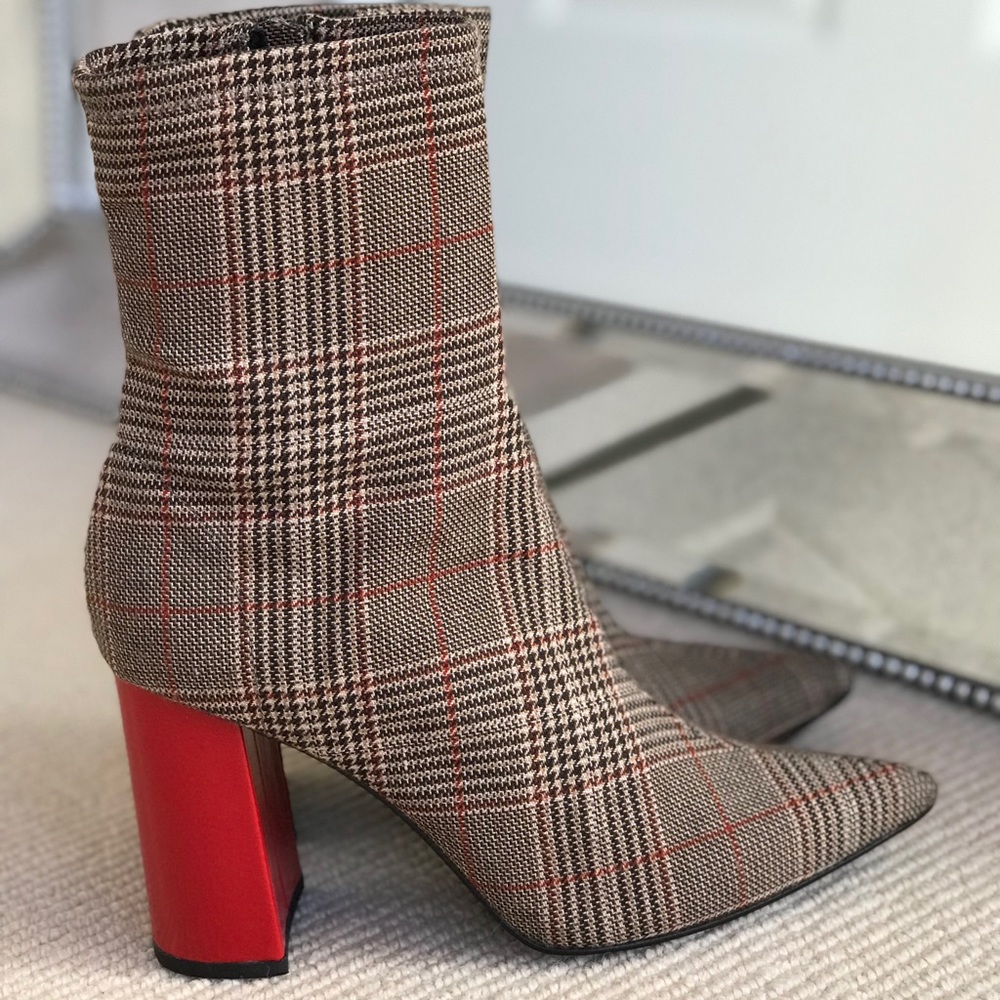 SOLD: Jeffrey Campbell Siren Boot Plaid Size 7.5 - Picture 3 of 8